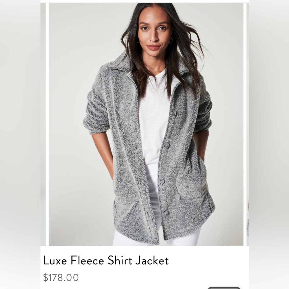 Spanx Luxe Fleece Jacket NWOT